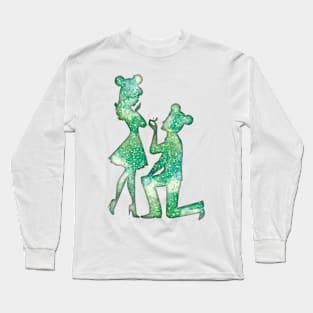 Happily Ever After-Green Long Sleeve T-Shirt